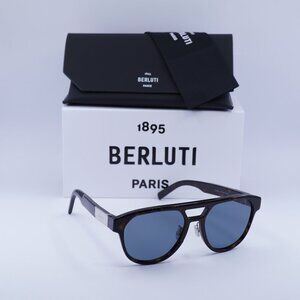 Berluti BL40002U 52V Aviator Sunglasses - Havana/Blue